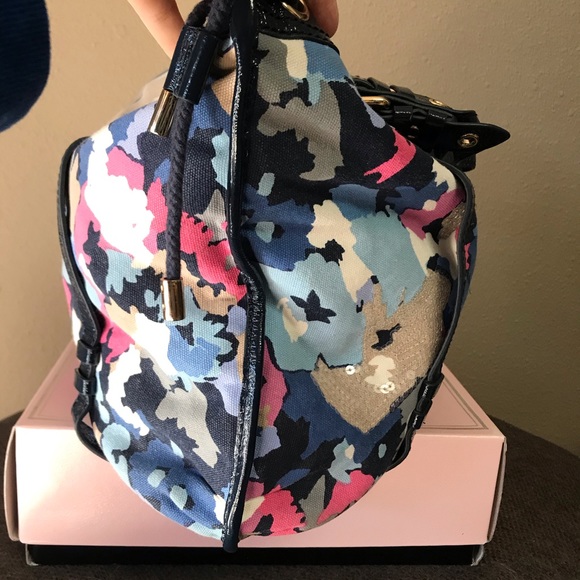 Juicy Couture vintage vegan floral tote w/ sequins - Picture 4 of 10